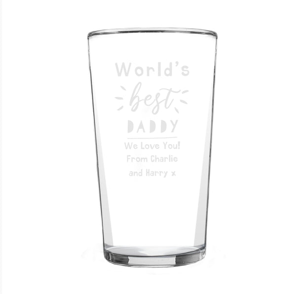 Personalised World's Best Pint Glass
