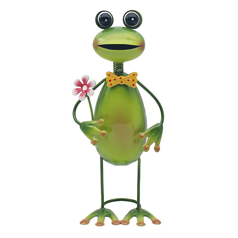 Frog With Flower Ornament