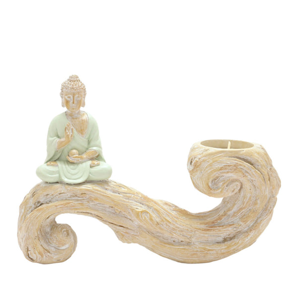 Meditating Buddha Candle Holder