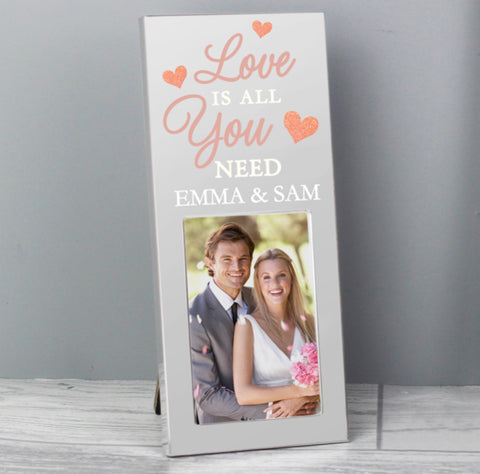 Personalised 'Love is All You Need' 2x3 Photo Frame