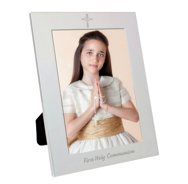 Silver 5x7 Holy Communion Photo Frame