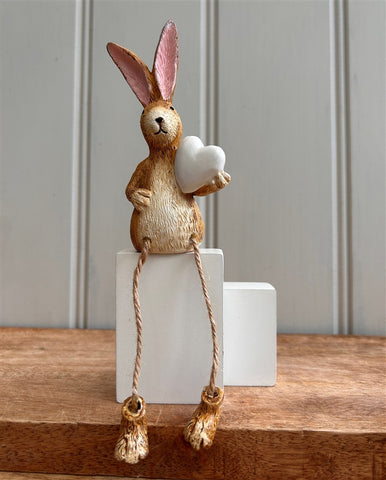 Natural Sitting Rabbit Ornament
