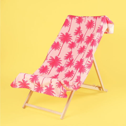 Palm Print Beach Towel