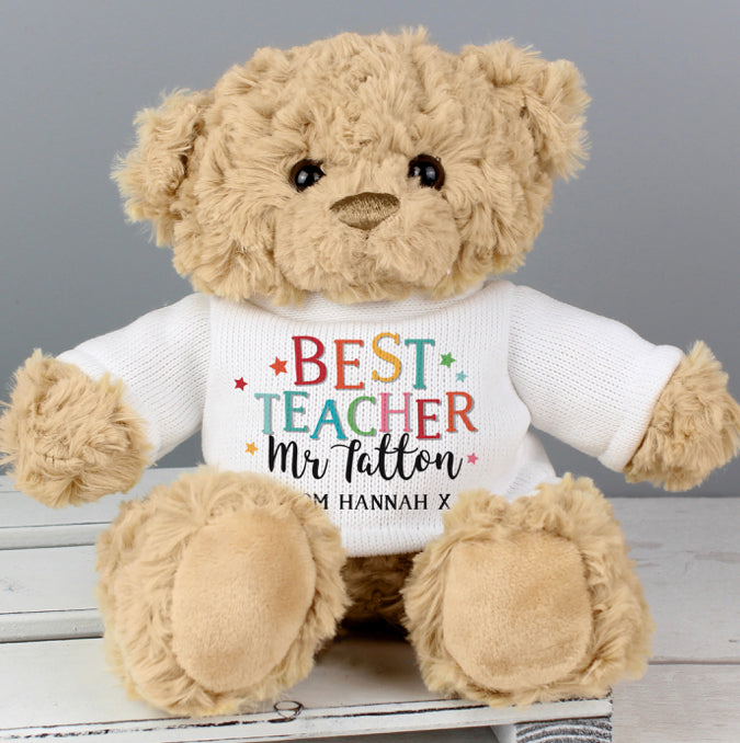Personalised Best Teacher Teddy Bear