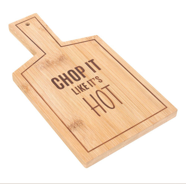 Chop It Like It’s Hot Bamboo Serving Board