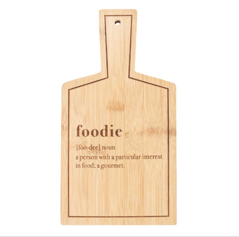 Foodie Bamboo Serving Board