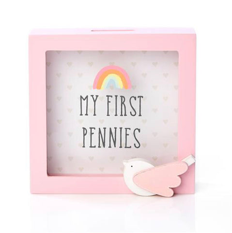 My First Pennies Money Box - Pink