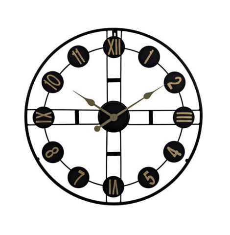 Hometime Round Wall Clock Cut Out Design