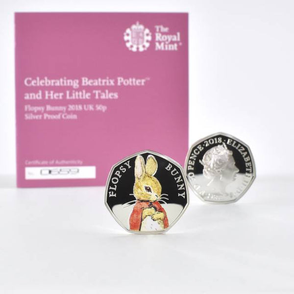 Flopsy Bunny Royal Mint Silver Proof Coin & Book Set