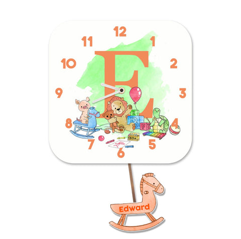 Alphabet Nursery Design Wall Clock