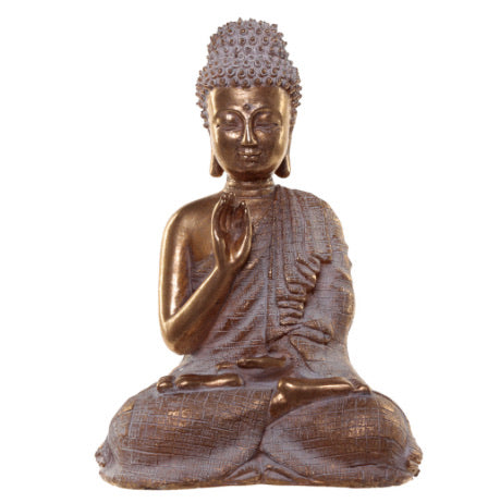 Thai Buddha Figurine - Gold and White Enlightenment