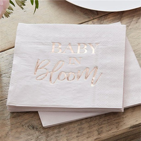 Baby In Bloom Floral Paper Napkins