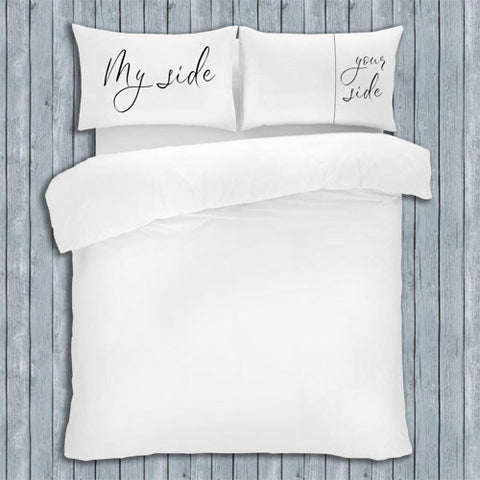 Novelty Slogan Pillow Cases My Side