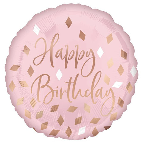 Blush Happy Birthday Balloon