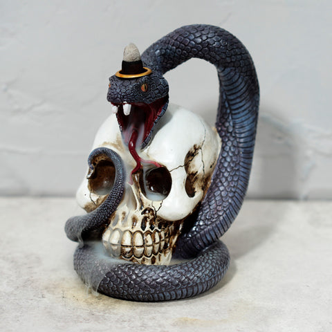 Snake And Skull Backflow Incense Burner