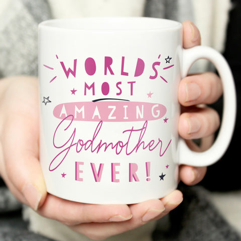 Personalised World's Most Amazing Godmother Mug