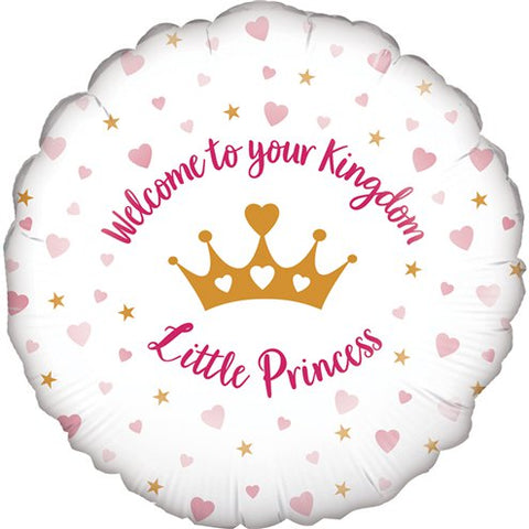 Welcome Little Princess Foil Balloon