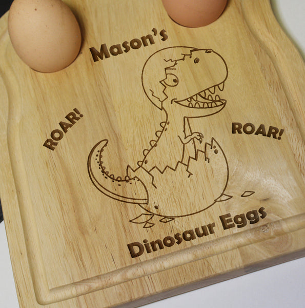 Personalised Dinosaur Egg & Toast Board