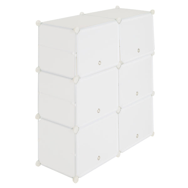 20 Pair Shoe Rack Organizer 10 Grids Tower Shelf Storage Cabinet - White