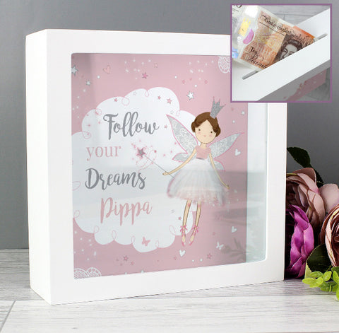 Personalised Fairy Princess Fund and Keepsake Box