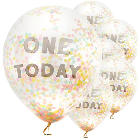 One Today Confetti Balloons