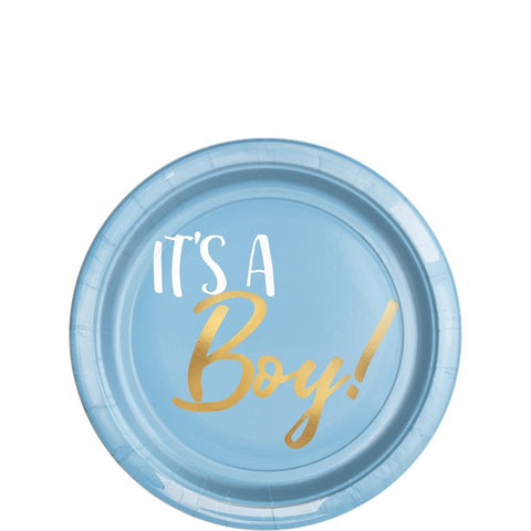 Oh Baby 'It's a Boy' - Plastic Dessert Plates