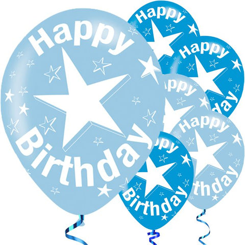 Happy Birthday Blue Balloons