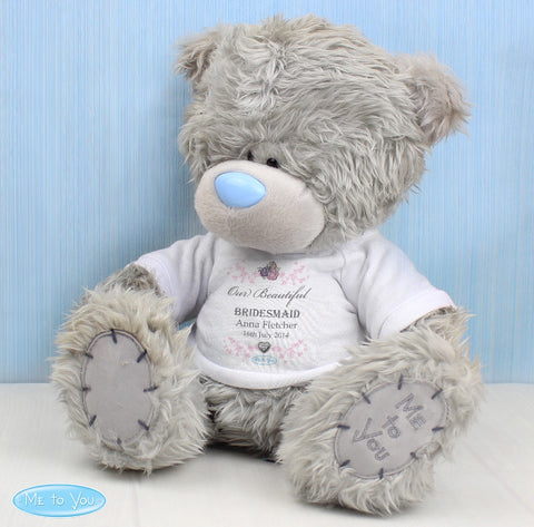 Personalised Me To You Bear for Bridesmaid and Flowergirl