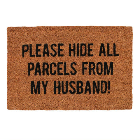 Hide All Parcels Natural Doormat