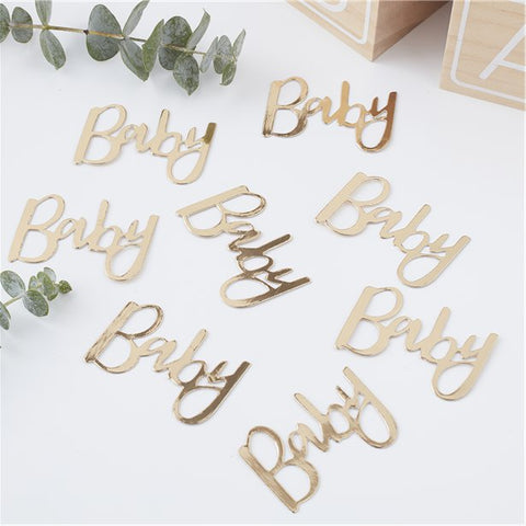 Oh Baby Gold 'Baby' Table Confetti