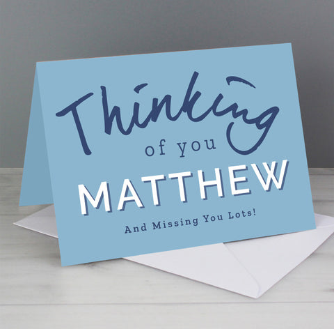 Personalised Thinking of You Card