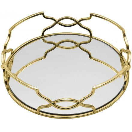 Gold Gatsby Mirror Tray