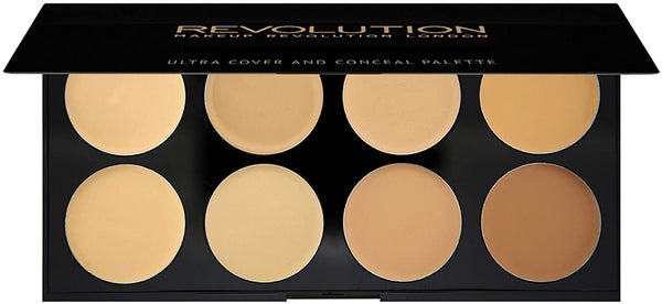 Revolution Ultra Cover and Conceal Palette – Light To Medium