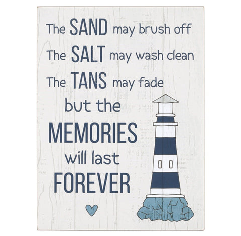 Memories Last Forever Wall Plaque