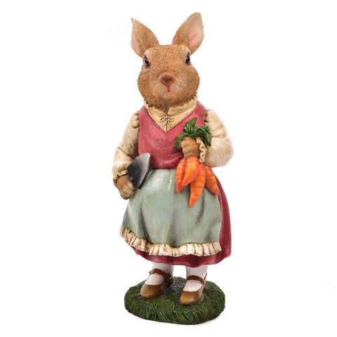Dressed Girl Rabbit Garden Ornament
