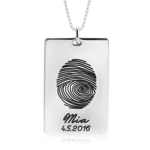 Personalised Thumbprint Necklace