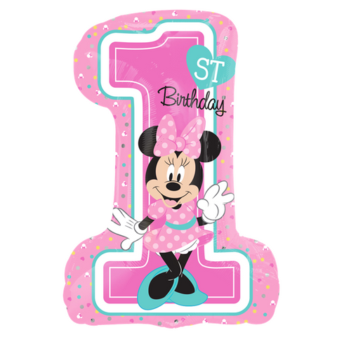 Minnie Mouse 1st Birthday SuperShape Balloon
