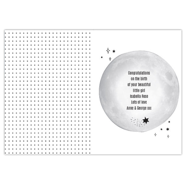 Personalised Over The Moon Card
