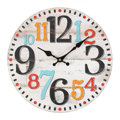 Retro Numbered Clock