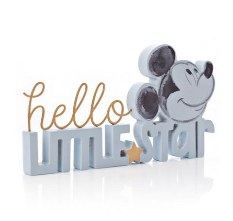Hello Little Star Mickey Mouse Plaque