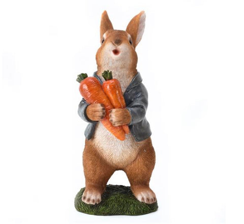 Bunch Of Carrots Rabbit Garden Ornament