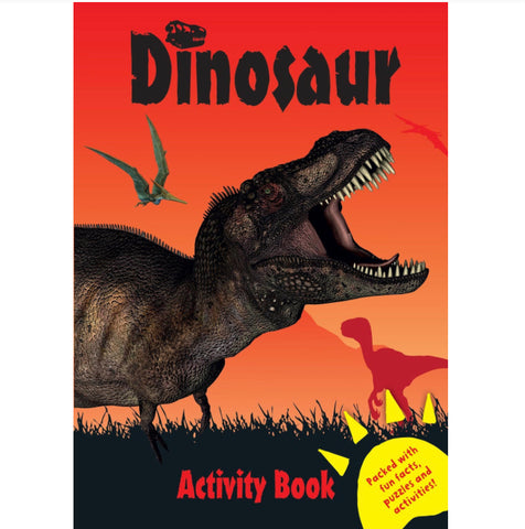 Dinosaur Activity Book - Red
