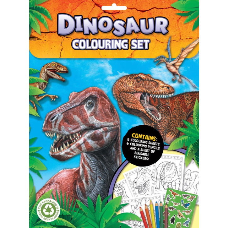 Dinosaur Colouring Set