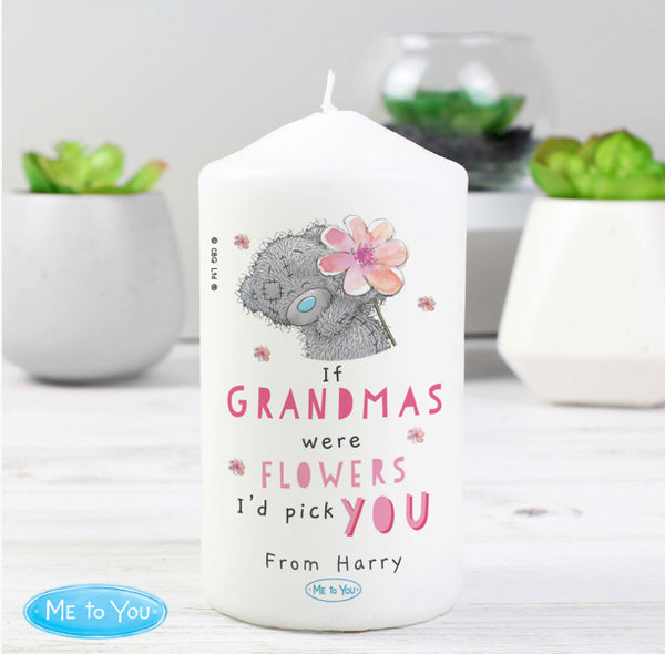 Personalised Me To You If... Were Flowers Pillar Candle