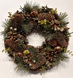 Pinecone Christmas Wreath