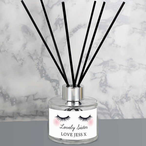 Personalised Eyelashes Reed Diffuser