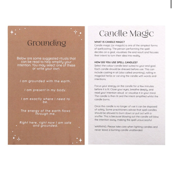 Pack Of 12 Grounding Spell Candles