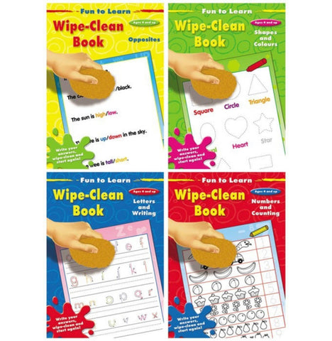 Fun to Learn Wipe Clean Books