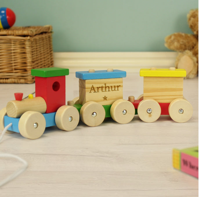 Personalised Wooden Toy Train