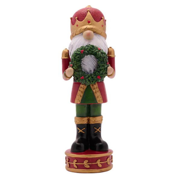 Santa Nutcracker With Wreath